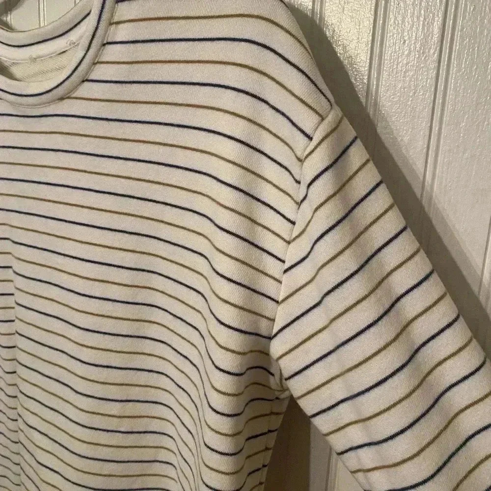 Vince striped cropped sweatshirt 100% cotton - Picture 7 of 9